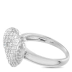 Platinum 1.0ct Diamond Heart Ring