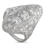 Antique Platinum 1.40ct Diamond Ring