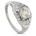 Platinum 1.35ct Diamond Edwardian Ring