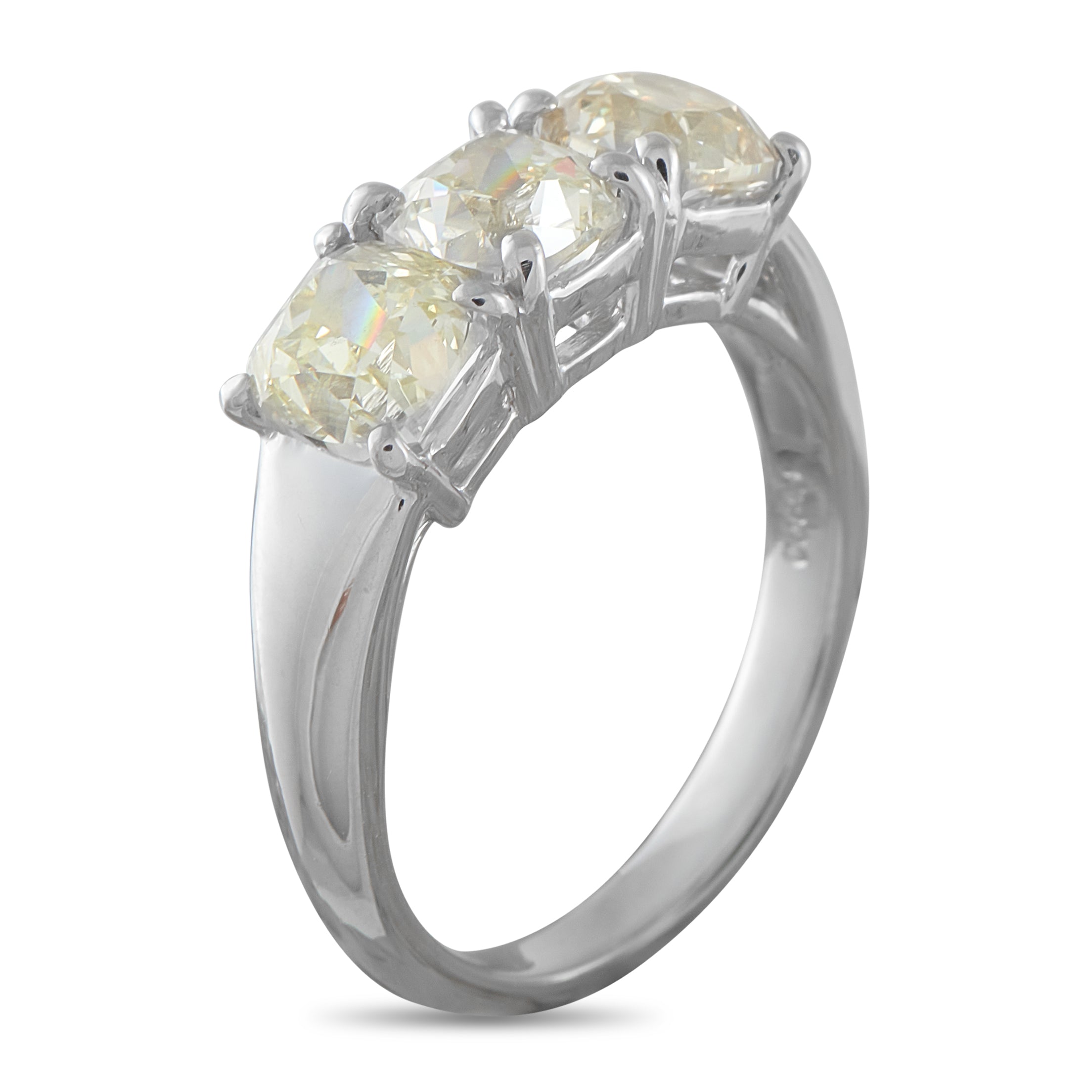 Platinum 3.26ct Diamond Ring