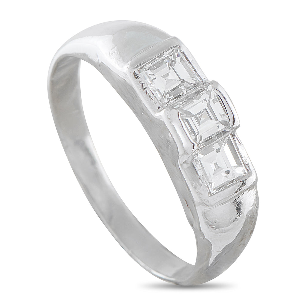 Platinum 0.94ct Diamond Ring