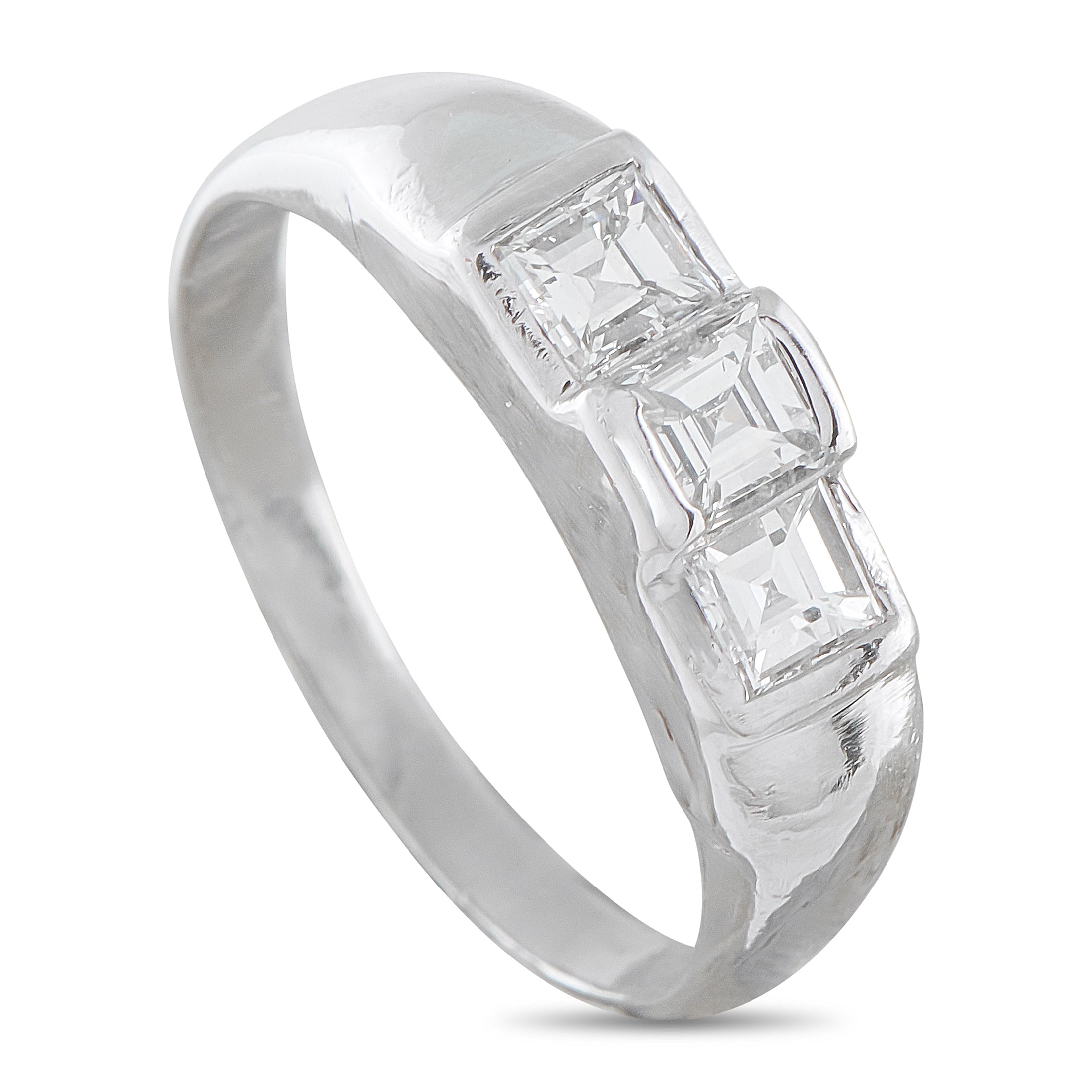 Platinum 0.94ct Diamond Ring