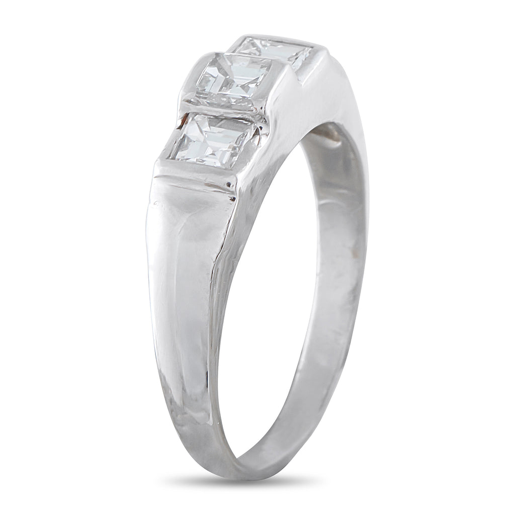 Platinum 0.94ct Diamond Ring