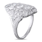 Antique Platinum 1.0ct Diamond Art Deco Ring