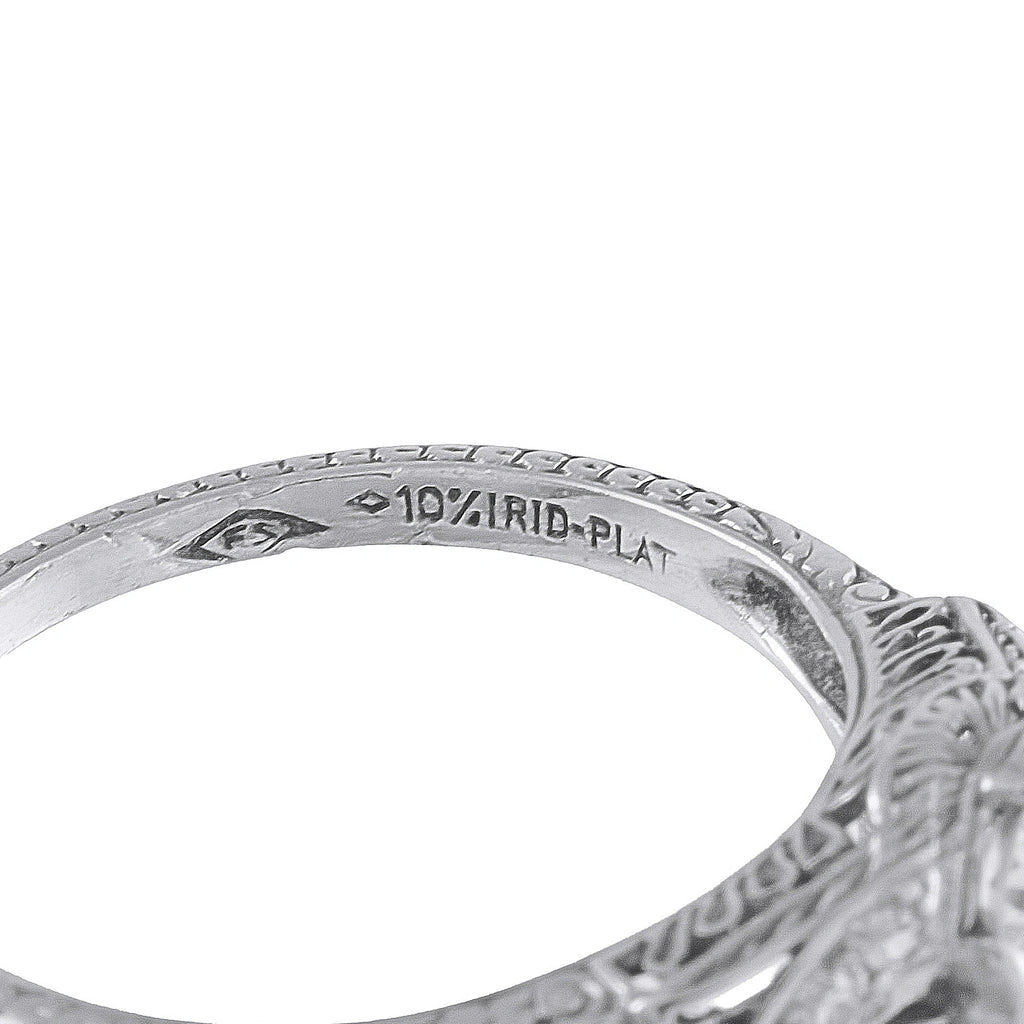Antique Platinum 0.55ct Diamond Engagement Ring