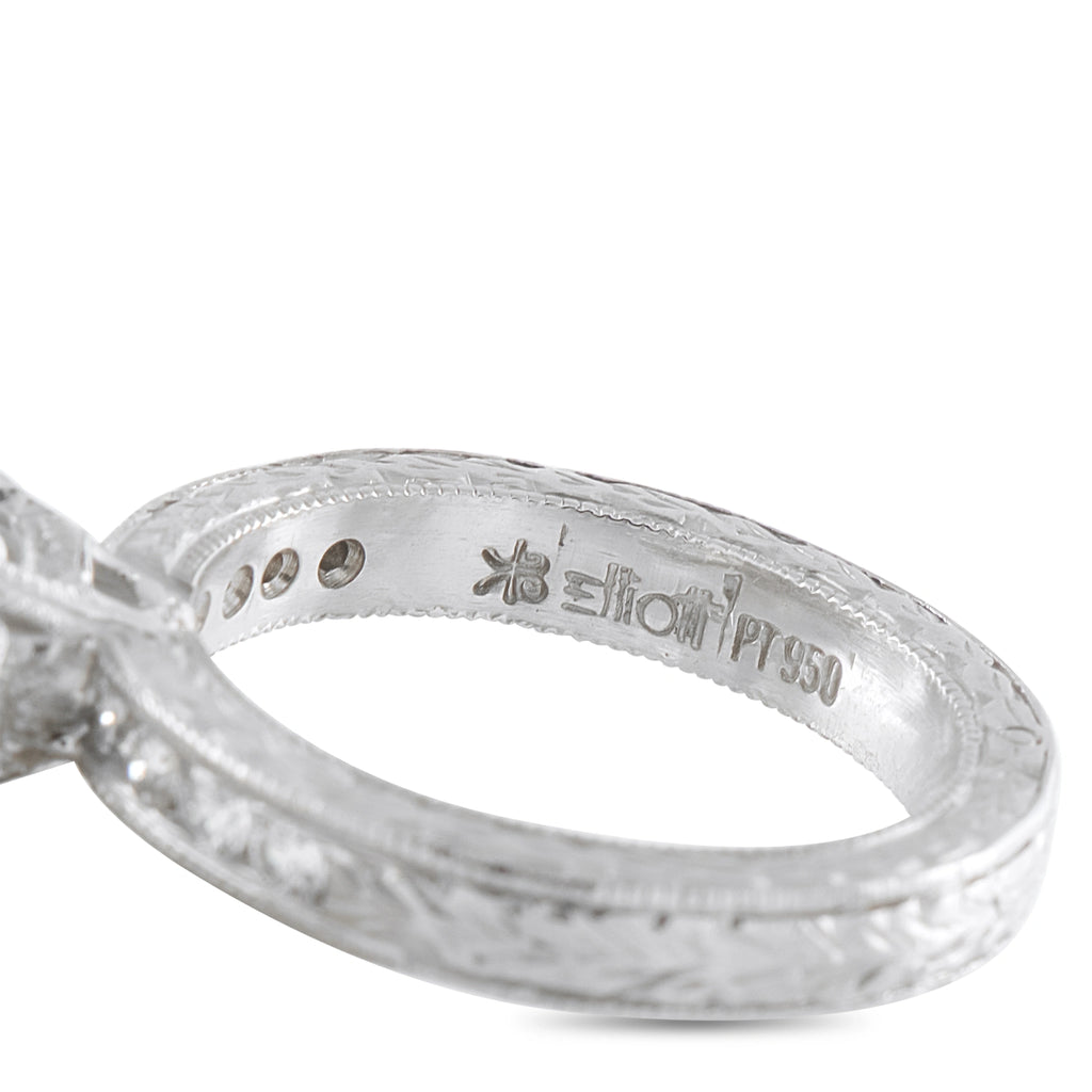 Platinum 1.34ct Diamond Engagement Ring