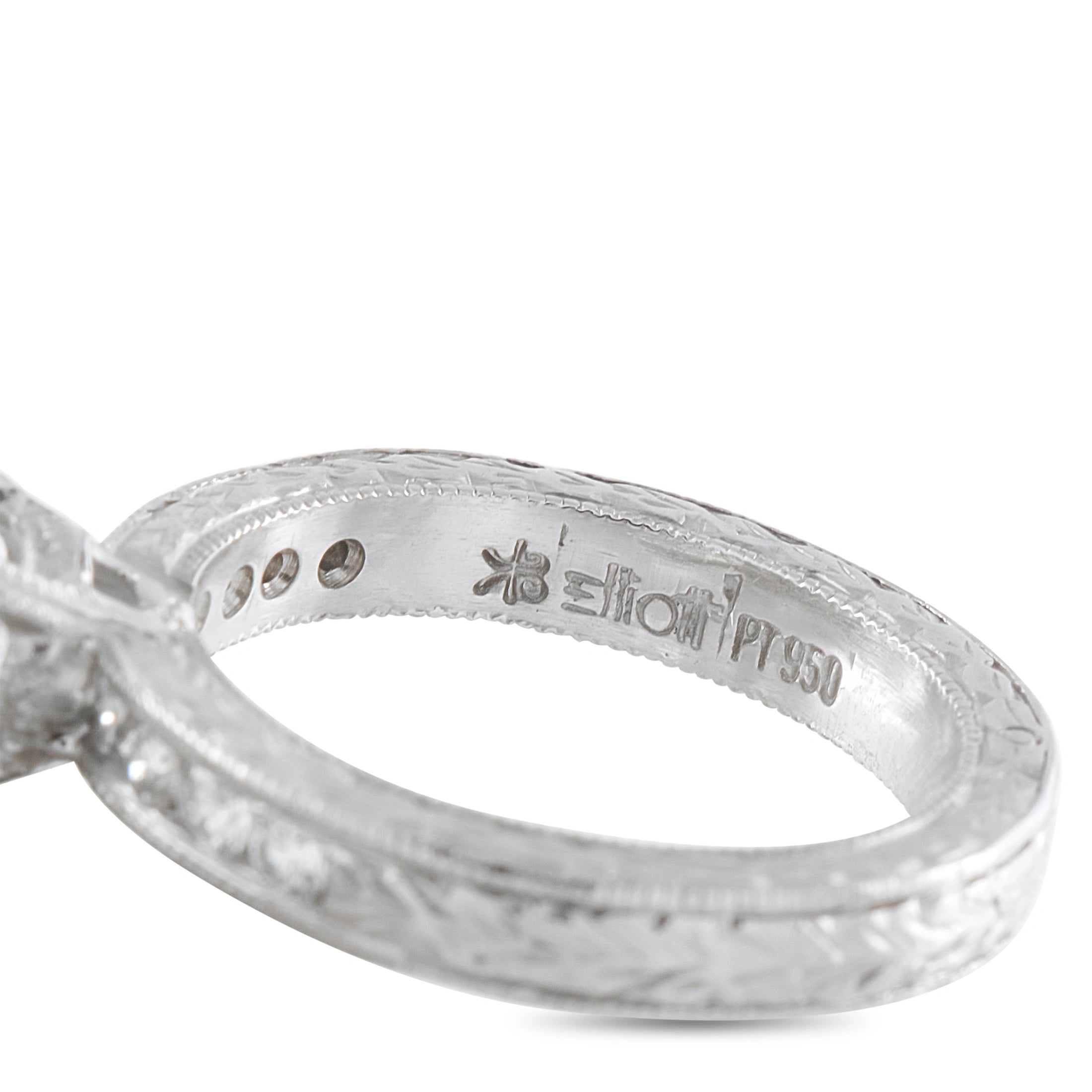 Platinum 1.34ct Diamond Engagement Ring