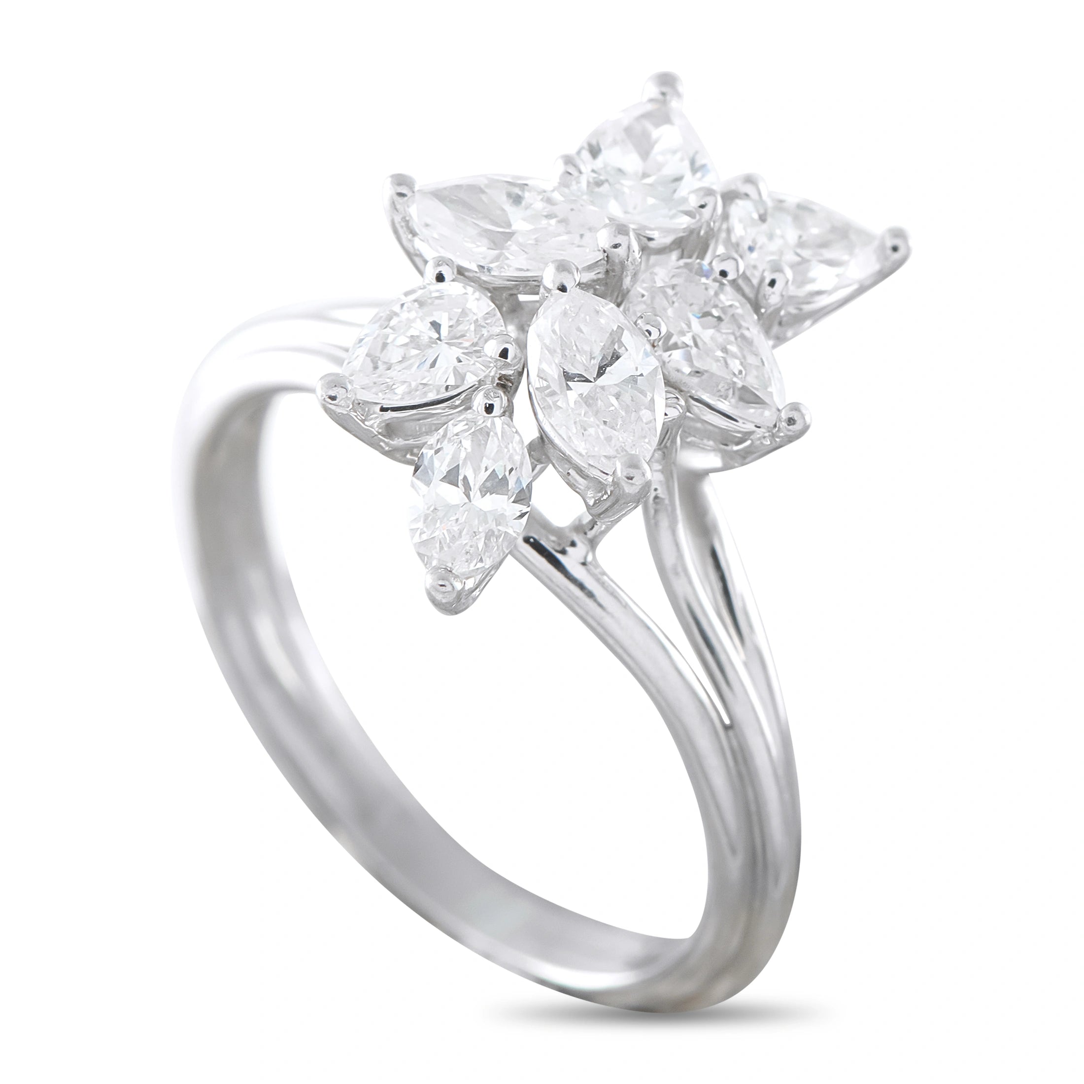 Platinum 2.40ct Diamond Cocktail Ring