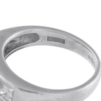 Platinum 1.0ct Diamond Square-Cut Band