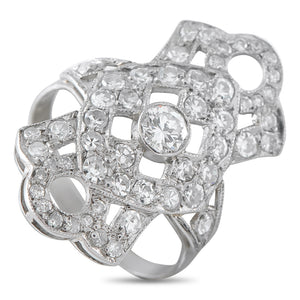 Antique Platinum 1.0ct Diamond Ring