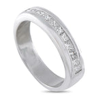 Platinum 1.30ct Diamond Princess-Cut Band