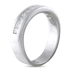 Platinum 1.30ct Diamond Princess-Cut Band