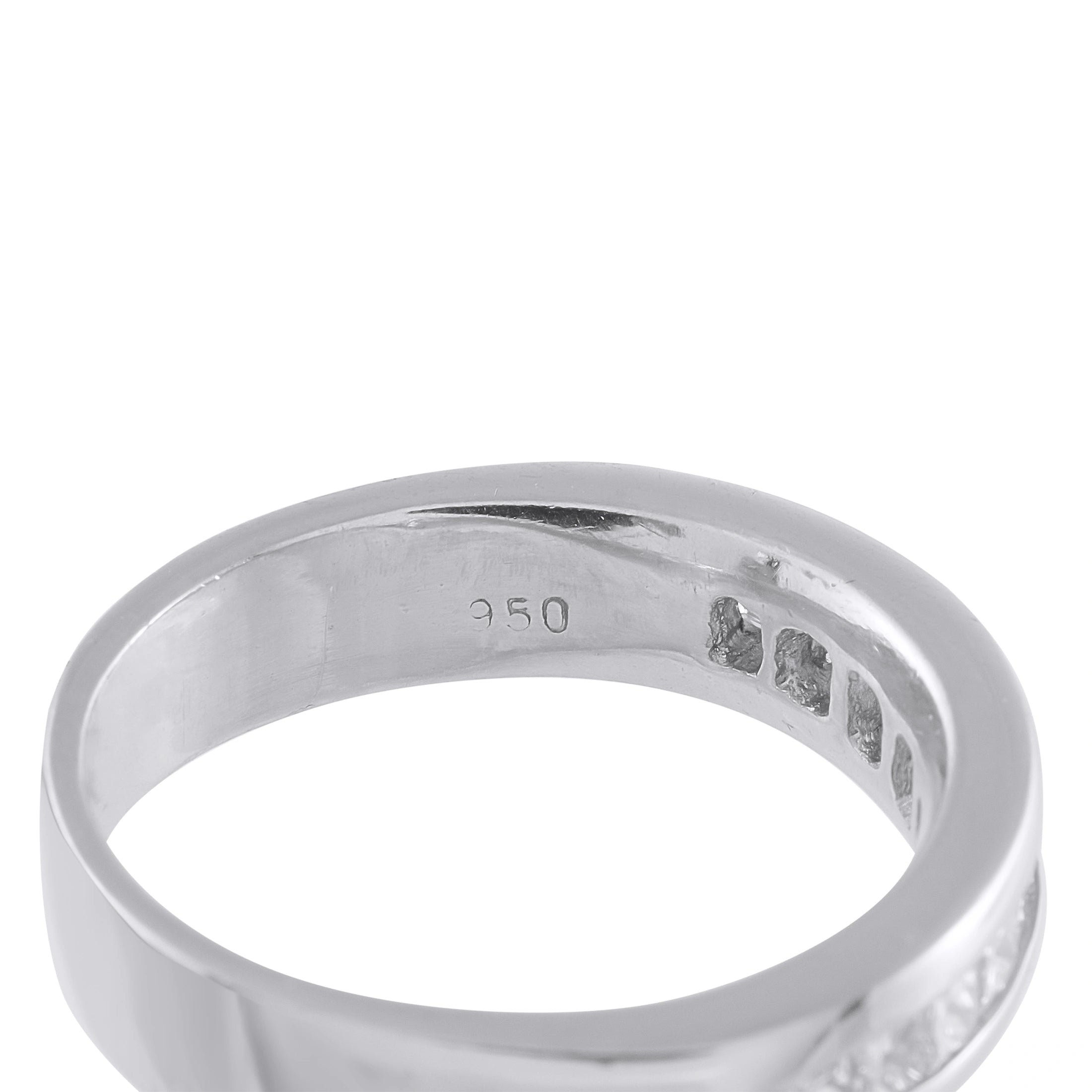 Platinum 1.30ct Diamond Princess-Cut Band