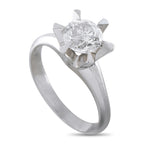 Platinum 0.94ct Diamond Ring