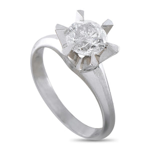 Platinum 0.94ct Diamond Ring
