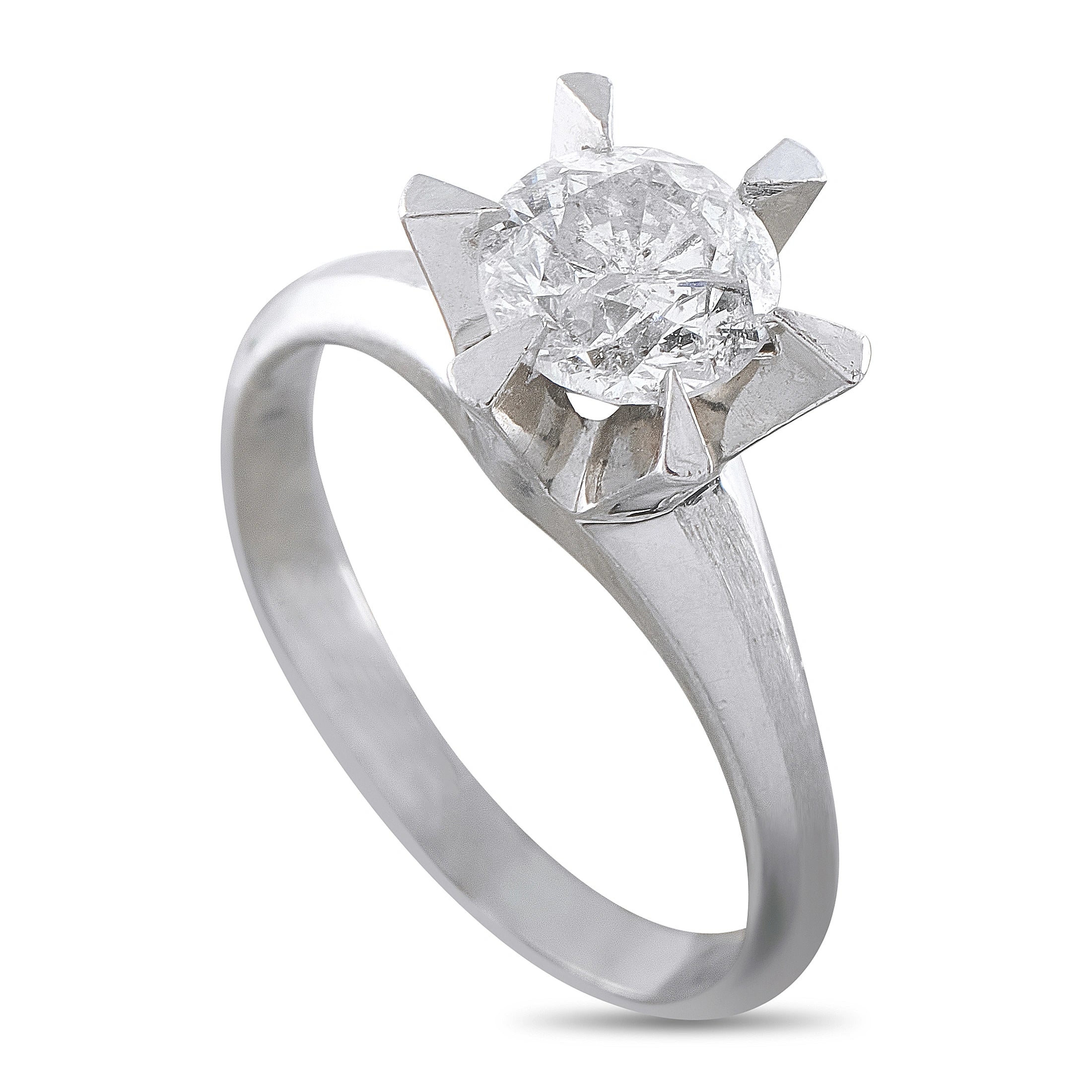 Platinum 0.94ct Diamond Ring
