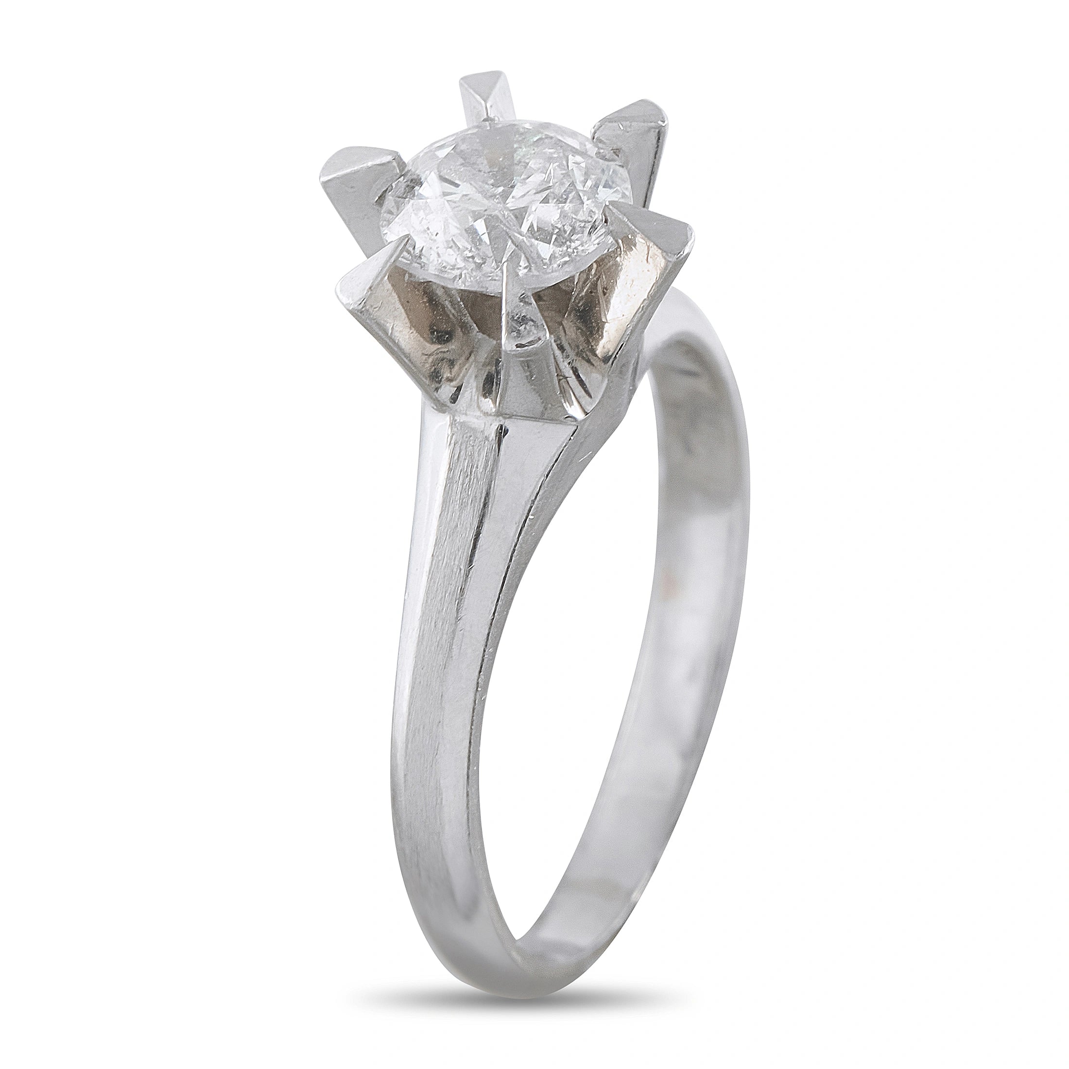 Platinum 0.94ct Diamond Ring