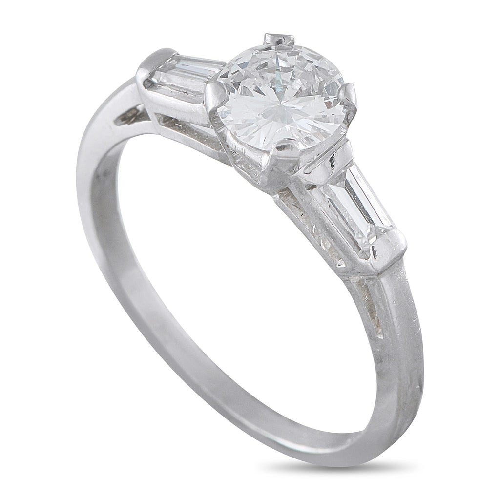 Platinum 0.95ct Diamond Ring