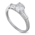 Platinum 0.95ct Diamond Ring