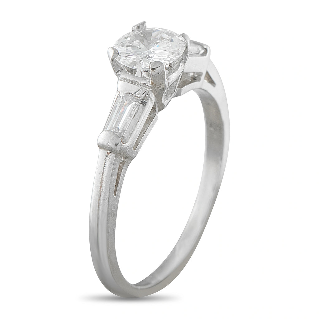 Platinum 0.95ct Diamond Ring
