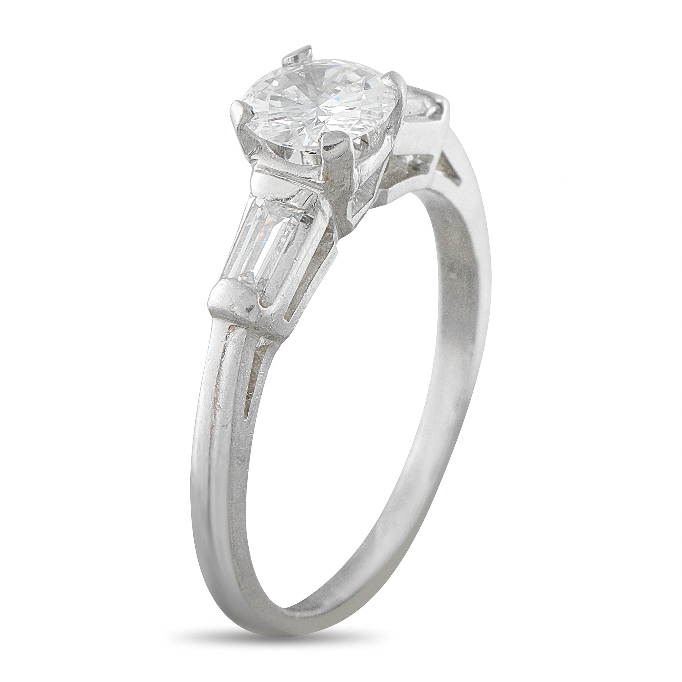 Platinum 0.95ct Diamond Ring