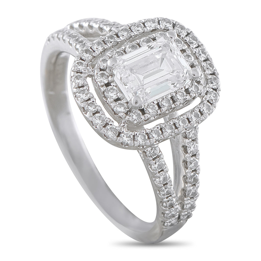 Platinum 0.85ct Diamond Ring