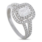 Platinum 0.85ct Diamond Ring