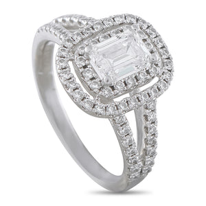 Platinum 0.85ct Diamond Ring