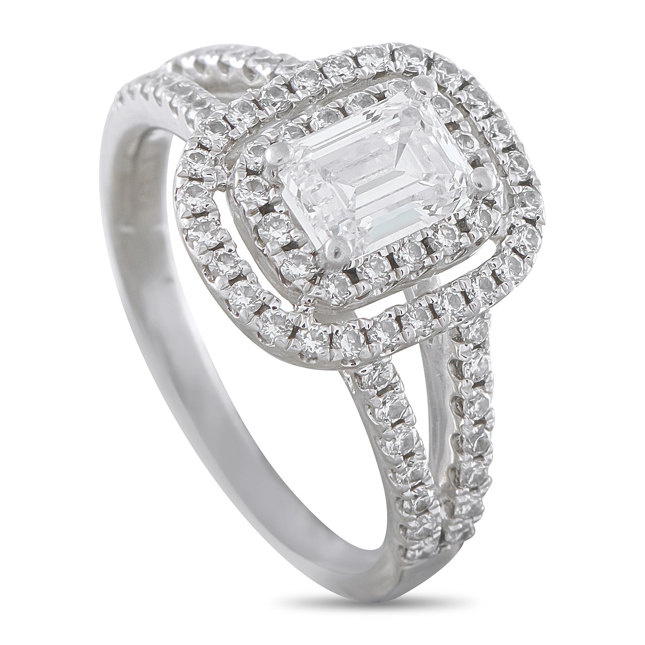 Platinum 0.85ct Diamond Ring