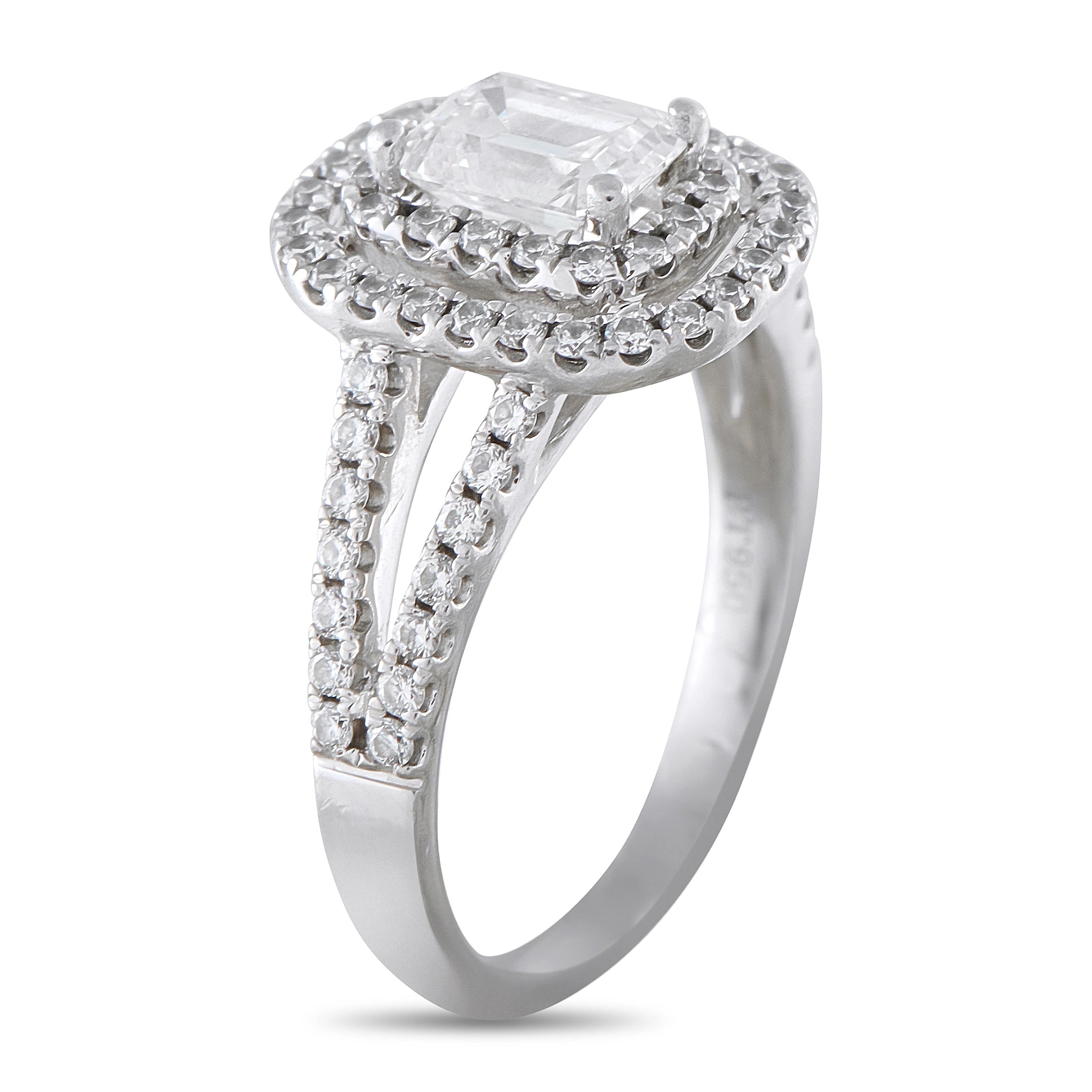 Platinum 0.85ct Diamond Ring