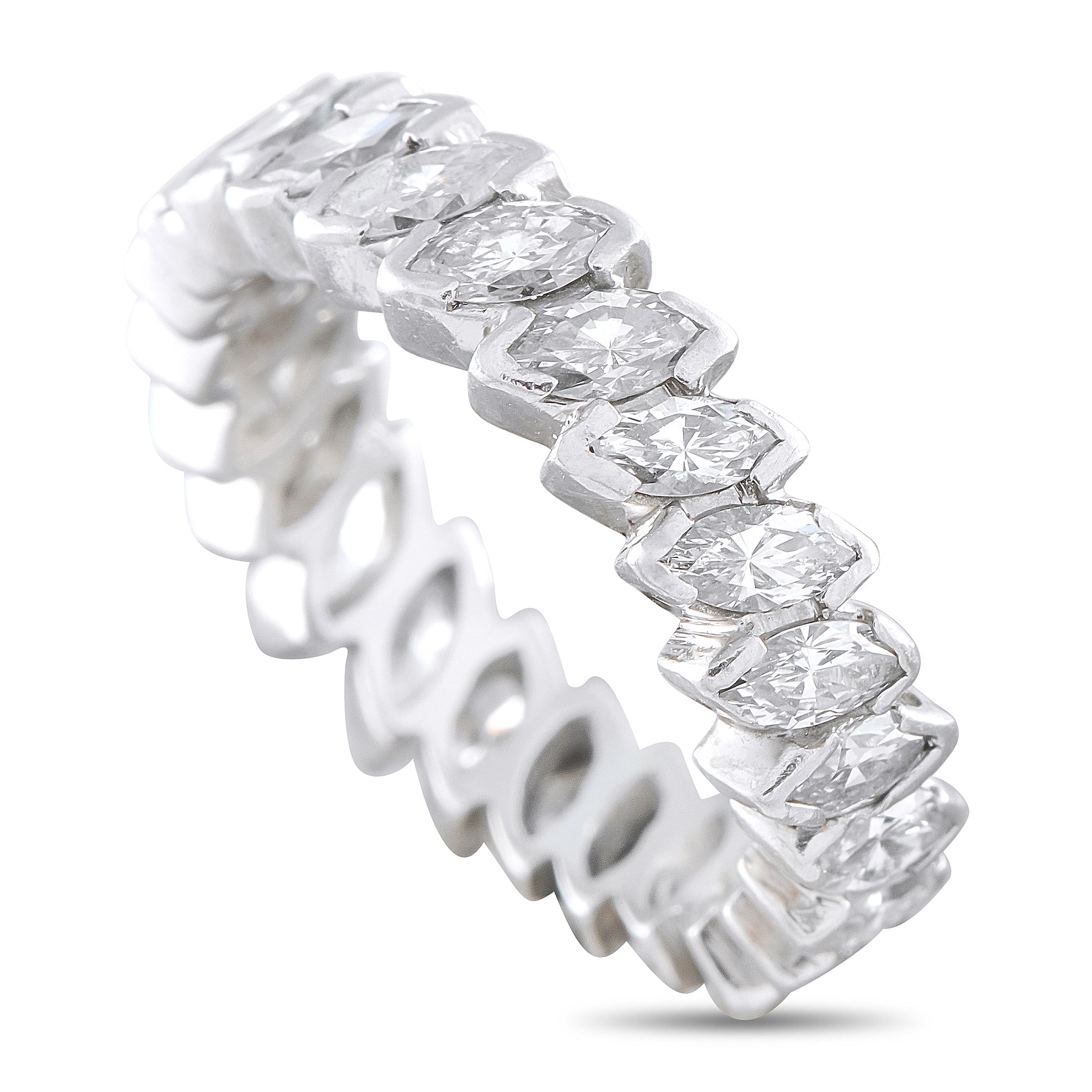 Platinum 2.75ct Diamond Eternity Band