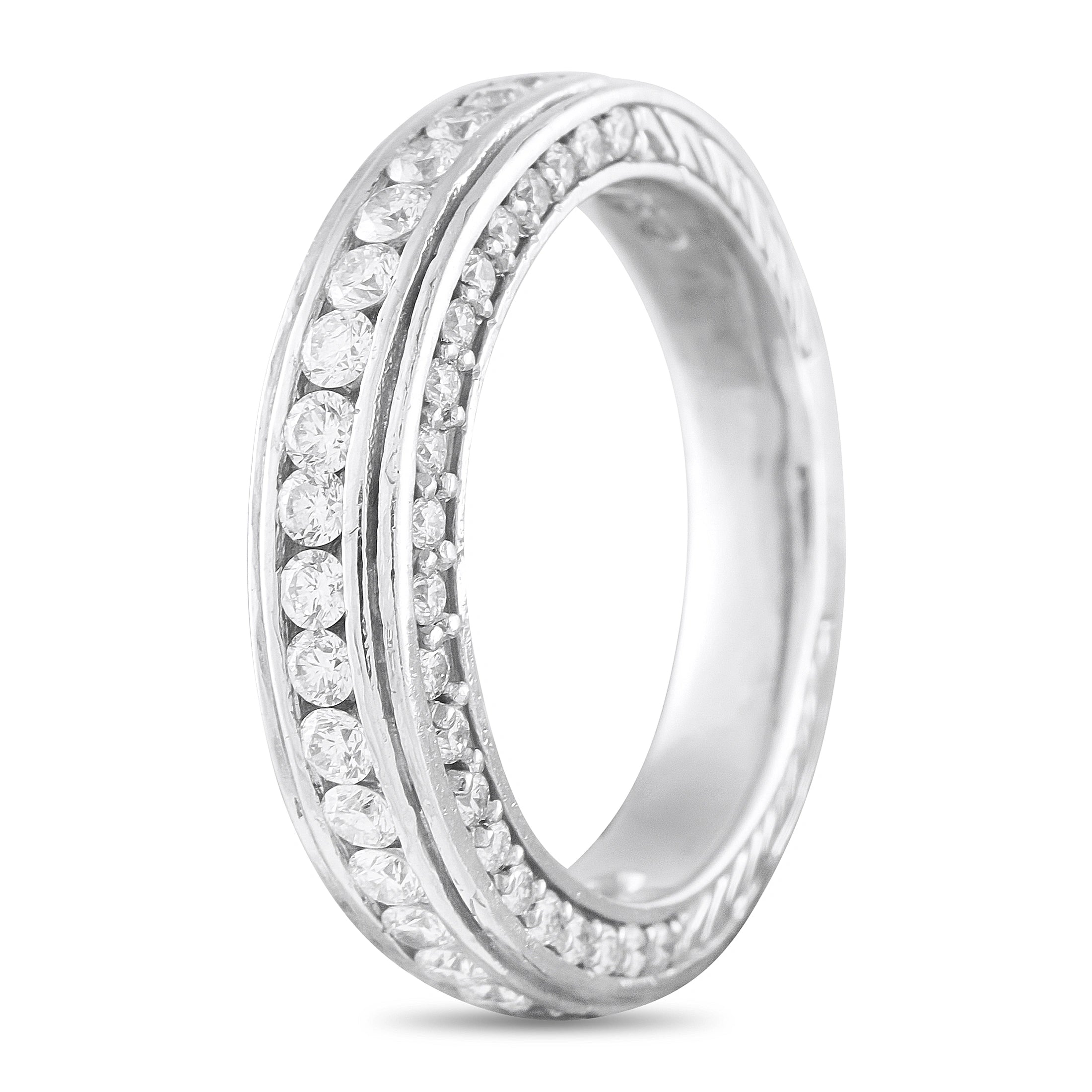 Platinum 0.90ct Diamond Eternity Band