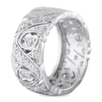 Platinum 0.50ct Diamond Filigree Band