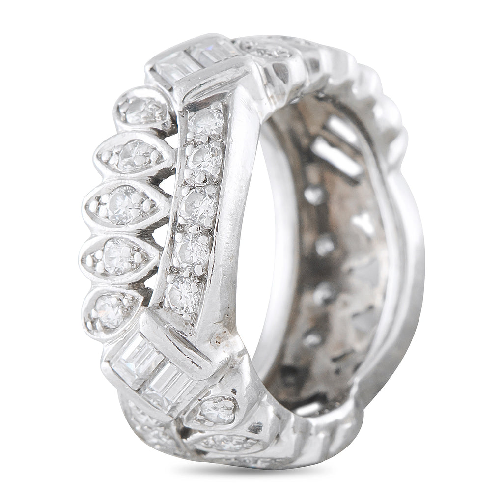 Antique Platinum 1.44ct Diamond Eternity Band
