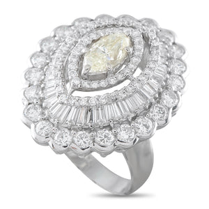Platinum 5.34ct Diamond Ring