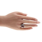 Exclusive Platinum 2.04ct Diamond and Rubellite Ring