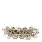 Platinum 0.75ct Diamond, Ruby, and Pearl Brooch