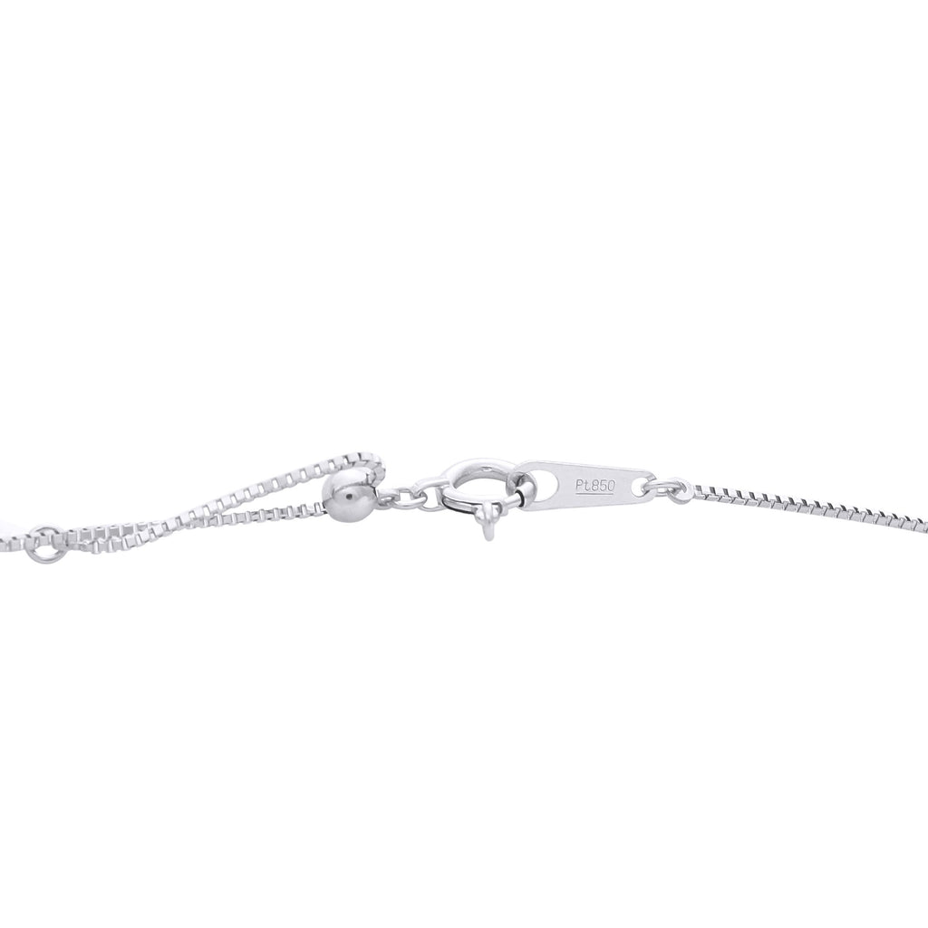 Exclusive Platinum 0.66ct Diamond and Ruby Pendant Necklace