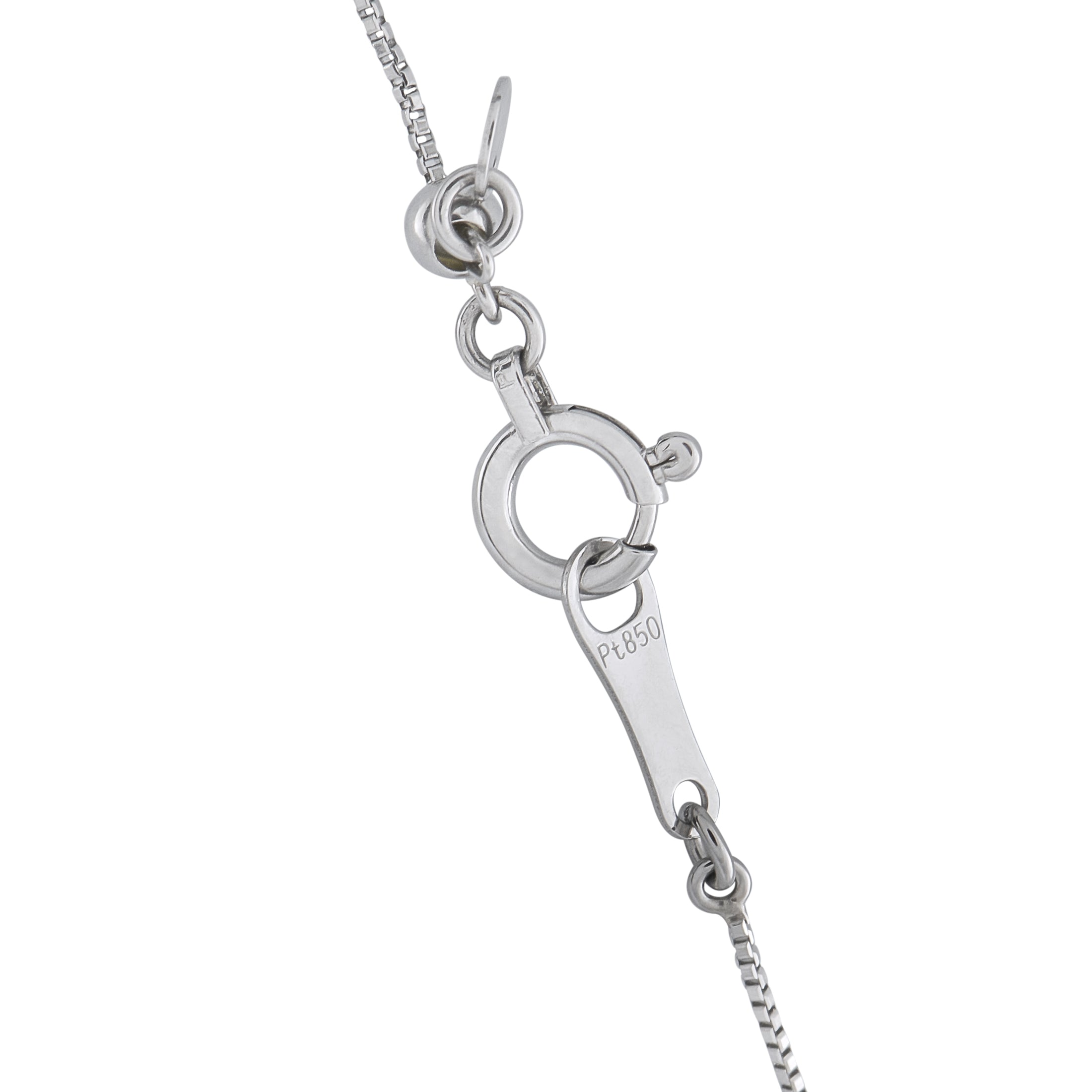 Platinum 1.12ct Diamond and Ruby Necklace