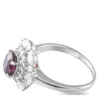 Exclusive Platinum 1.14ct Diamond and Ruby Ring
