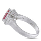 Exclusive Platinum 0.83ct Diamond and Ruby Ring