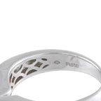 Exclusive Platinum 0.03ct Diamond and Ruby Ring