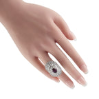 Exclusive Platinum 5.50ct Diamond and Ruby Ring
