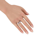 Platinum 0.60ct Diamond Ruby Ring