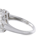 Platinum 0.90ct Diamond and Ruby Ring