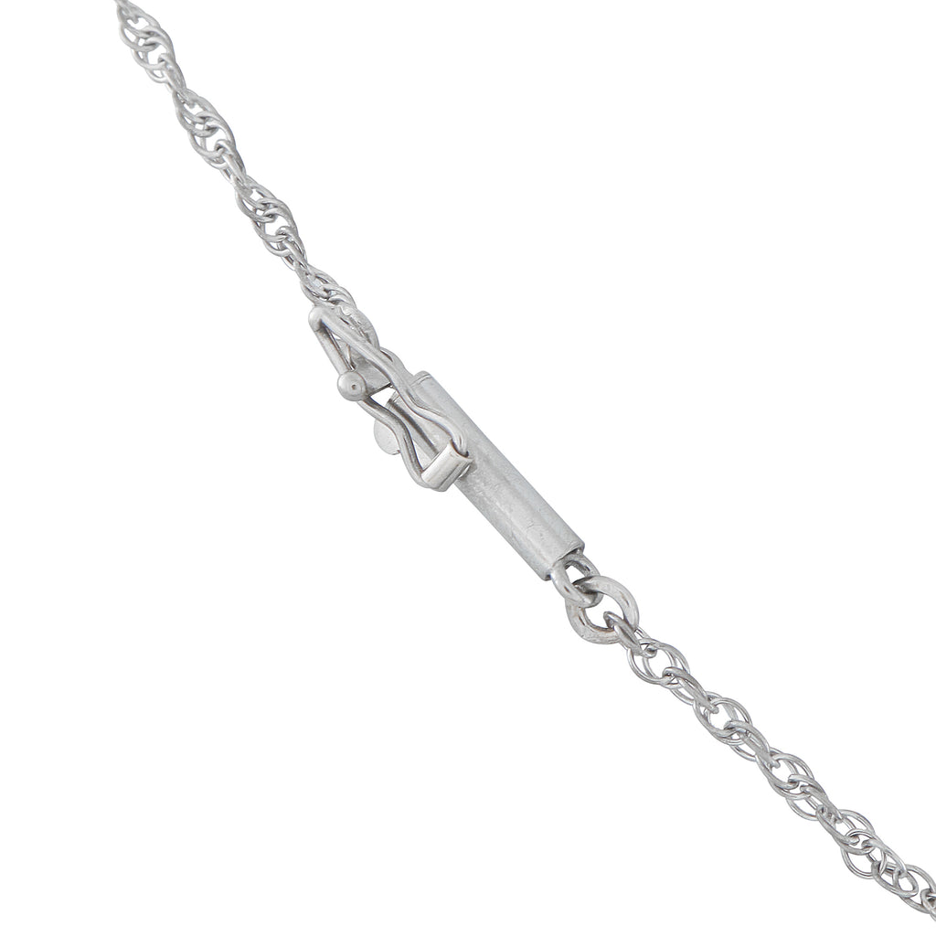 Platinum 2.30ct Diamond and Sapphire Necklace