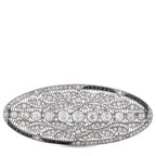 Platinum 7.85ct Diamond and Sapphire Brooch