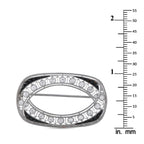 Platinum 0.80ct Diamond and Sapphire Brooch