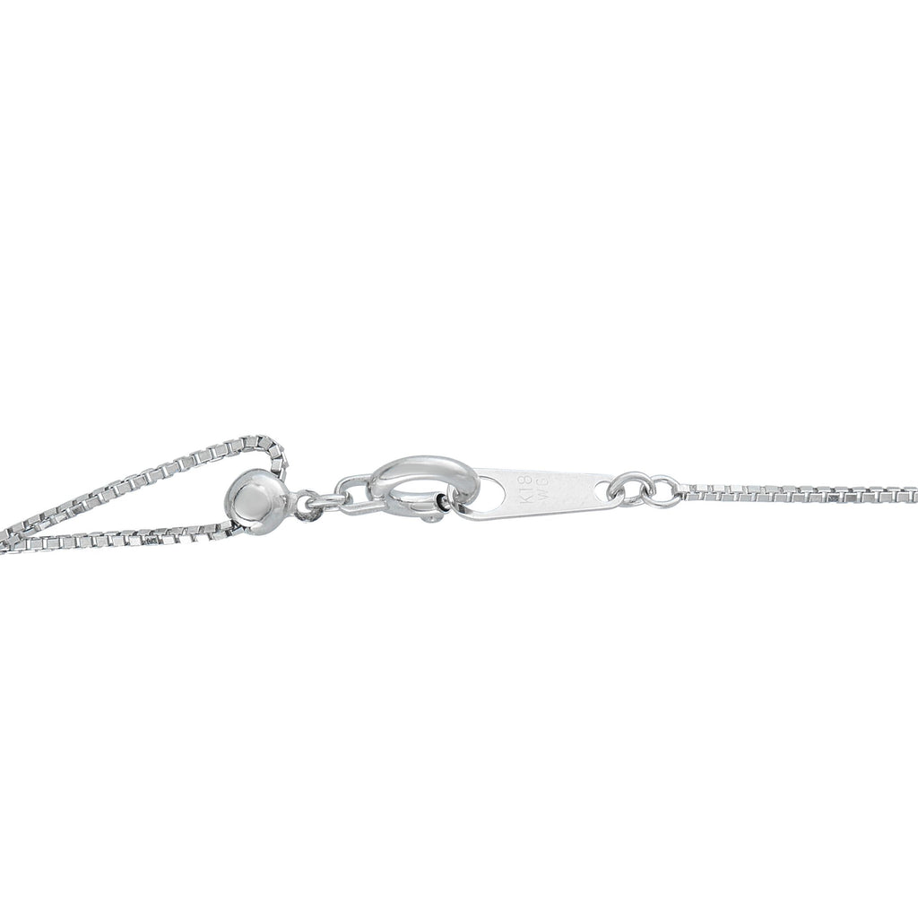 Exclusive Platinum 0.21ct Diamond and Sapphire Pendant Necklace