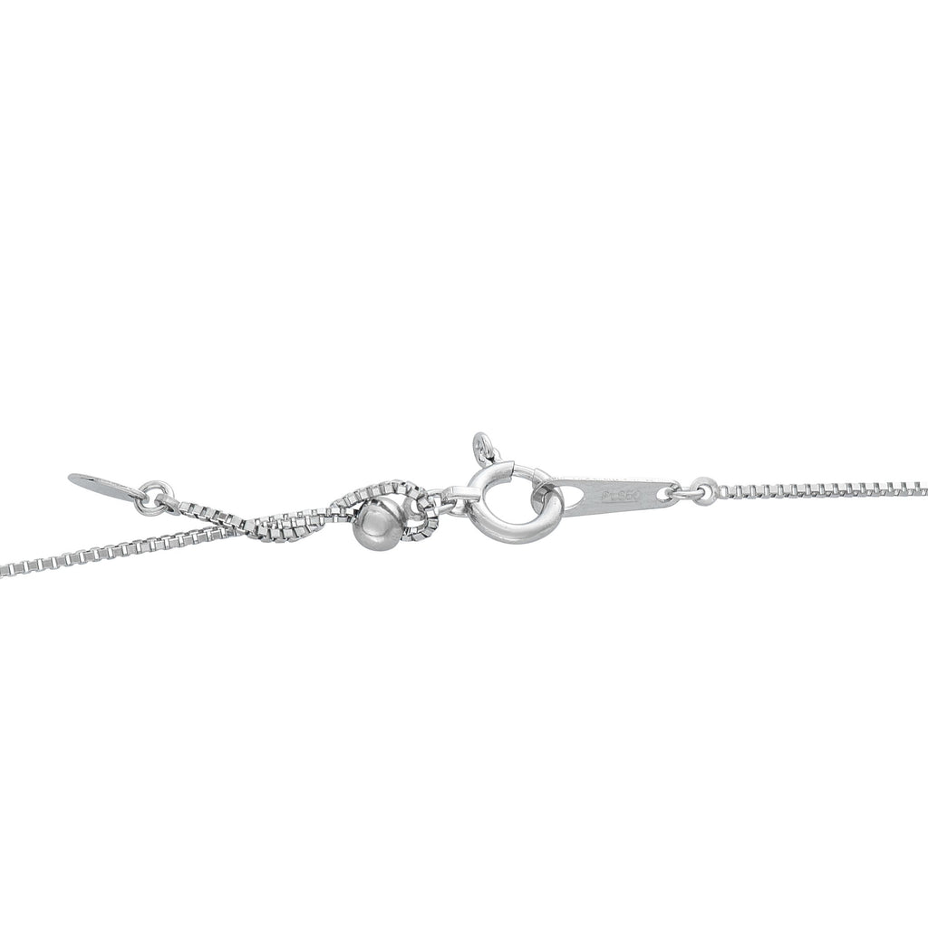 Exclusive Platinum 0.30ct Diamond and Sapphire Pendant Necklace